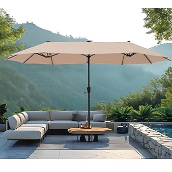 patio様 MAISON ARTS 13ft Double -Sided Patio Umbrella Extra Large